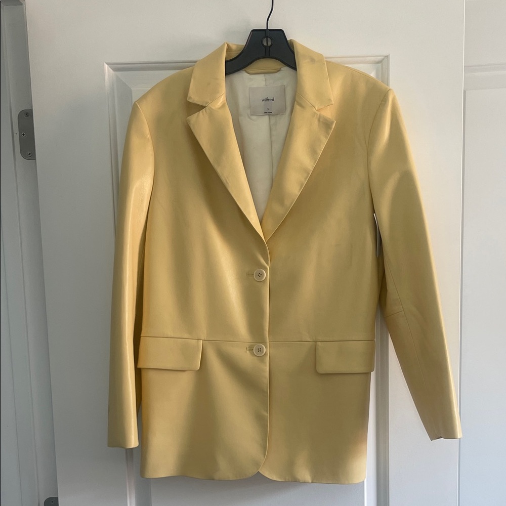 Aritzia Leather Memories Blazer